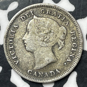 1889 Canada 5 Cents Lot#JM8404 Silver! Key Date!