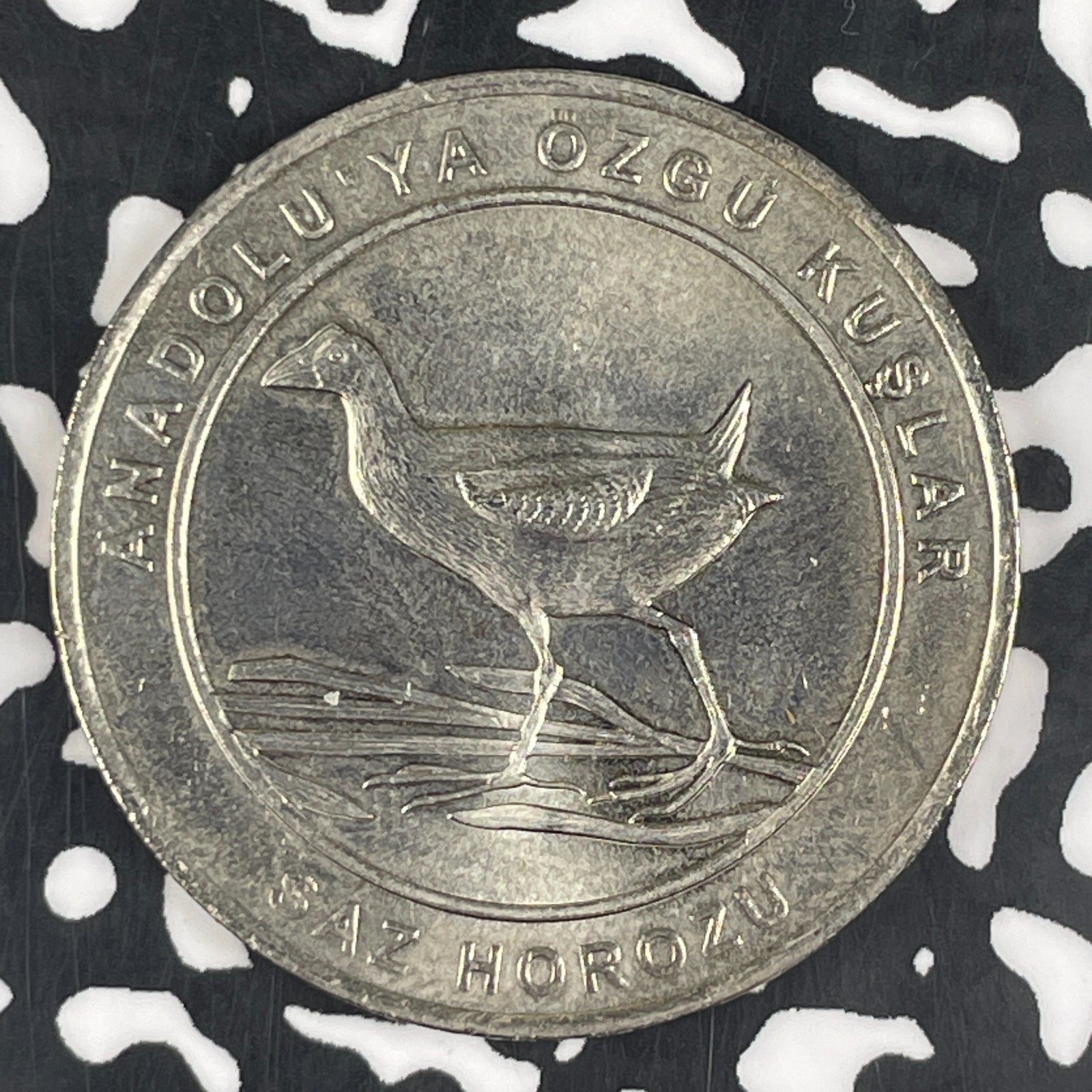 2018 Turkey 1 Kurus Lot#F1004 High Grade! Beautiful! Western Swamphen