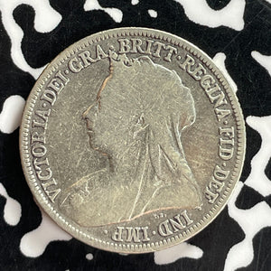 1896 Great Britain 1 Shilling Lot#T7327 Silver!