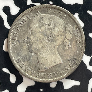 1882-H Newfoundland 20 Cents Lot#T7699 Silver!