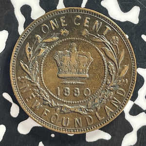 1880 Newfoundland Large Cent Lot#T7958 Nice! Round '0' Even