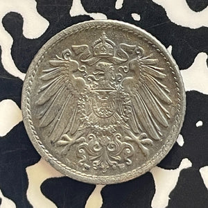1919-F Germany 5 Pfennig Lot#T5778 High Grade! Beautiful!