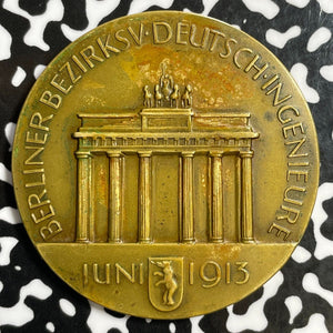 1913 Germany Berlin Medal Lot#E2570 46mm