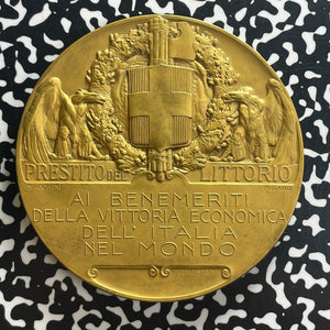 (1927) Italy Economic Victory Of Italy Medal Lot#OV1573 80mm