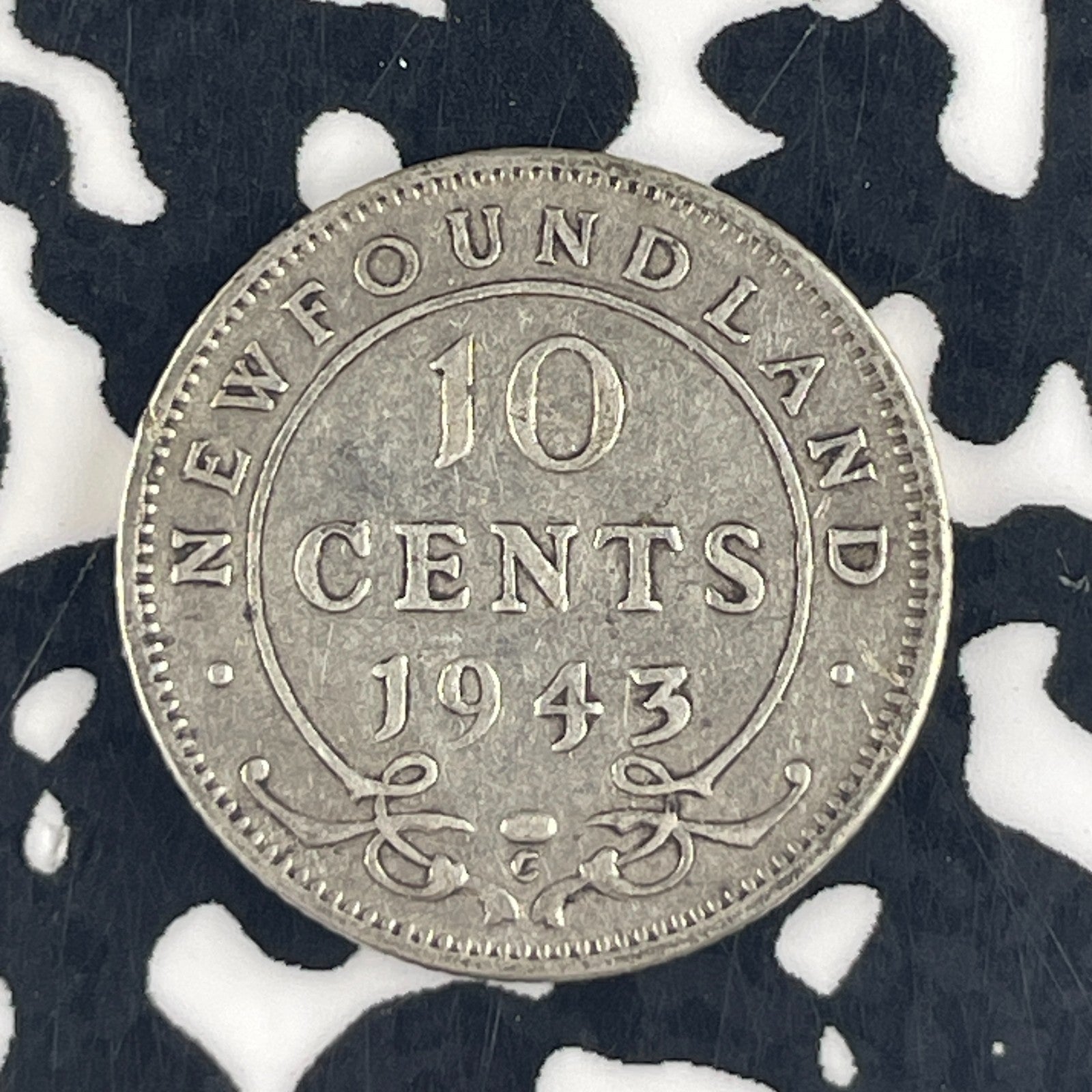 1943-C Newfoundland 10 Cents Lot#F4073 Silver!