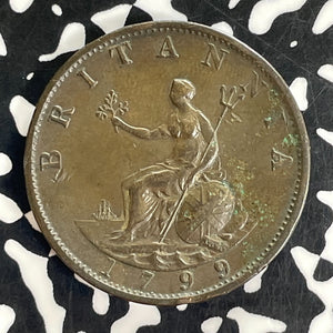 1799 Great Britain 1/2 Penny Lot#C1171 Nice!