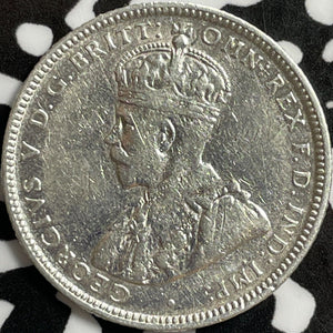 1922 Australia 1 Shilling Lot#E0563 Silver! Cleaned