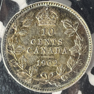 1902 Canada 10 Cents ICCS VF30 Lot#OV1485 Silver!