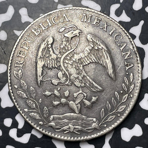 1897-Zs FZ Mexico 8 Reales Lot#JM8270 Large Silver! Nice!