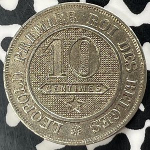 1862 Belgium 10 Centimes Lot#T4235 Nice!