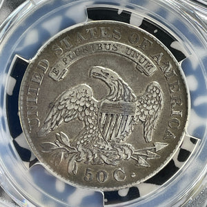 1830 U.S. Capped Bust 50 Cents Half Dollar PCGS XF40 Lot#G1072 Silver! Large '0'