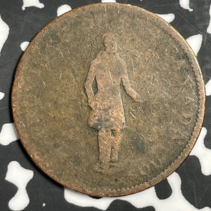 1837 Lower Canada Quebec Un Sou 1/2 Penny Token Lot#E6294