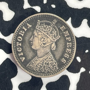 1897 India 2 Annas Lot#T8647 Silver!