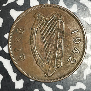 1942 Ireland 1 Penny Lot#T6367 Nice!