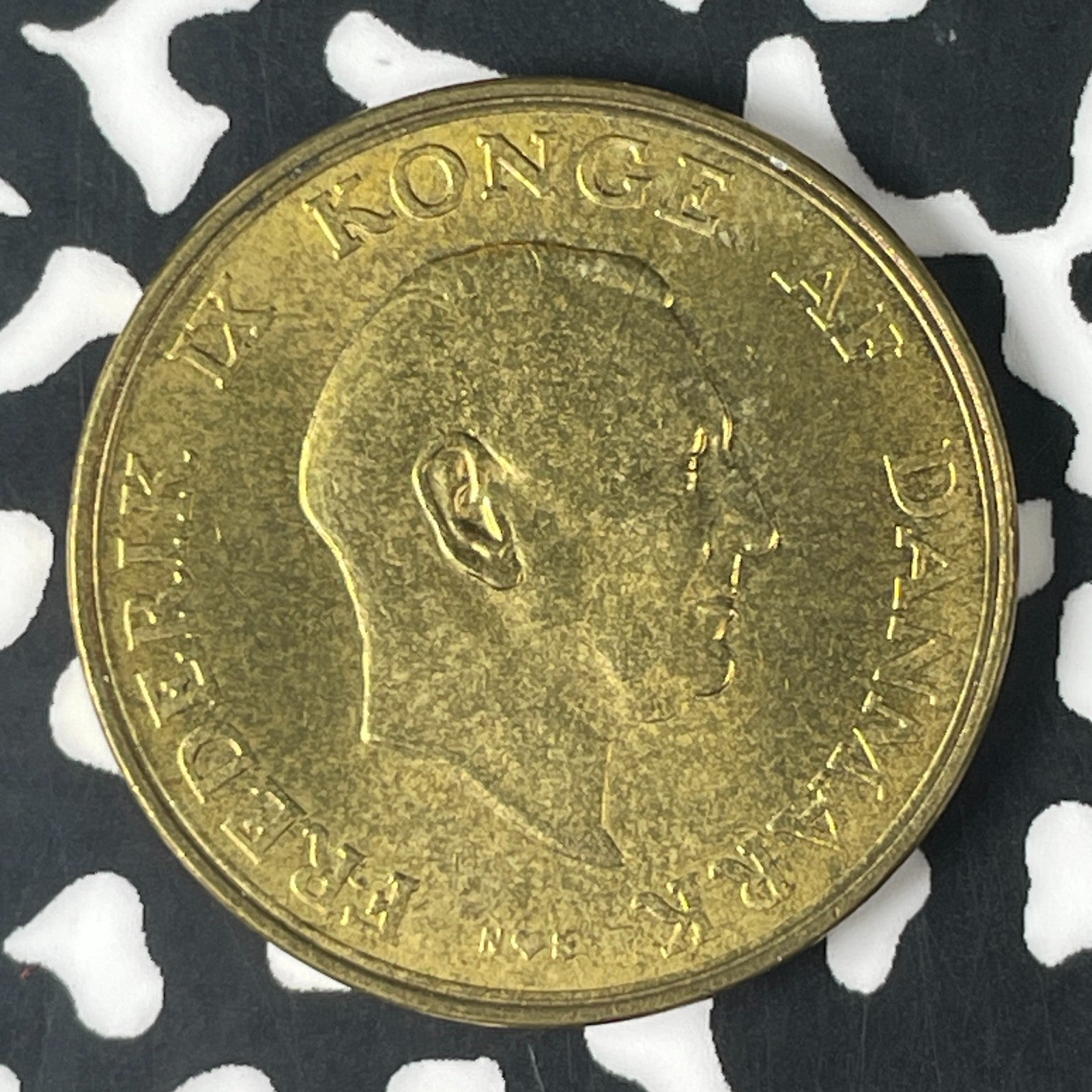 1955 Denmark 1 Krone Lot#F0517 High Grade! Beautiful!