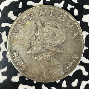 1931 Panama 1 Balboa Lot#JM9403 Large Silver! Nice!