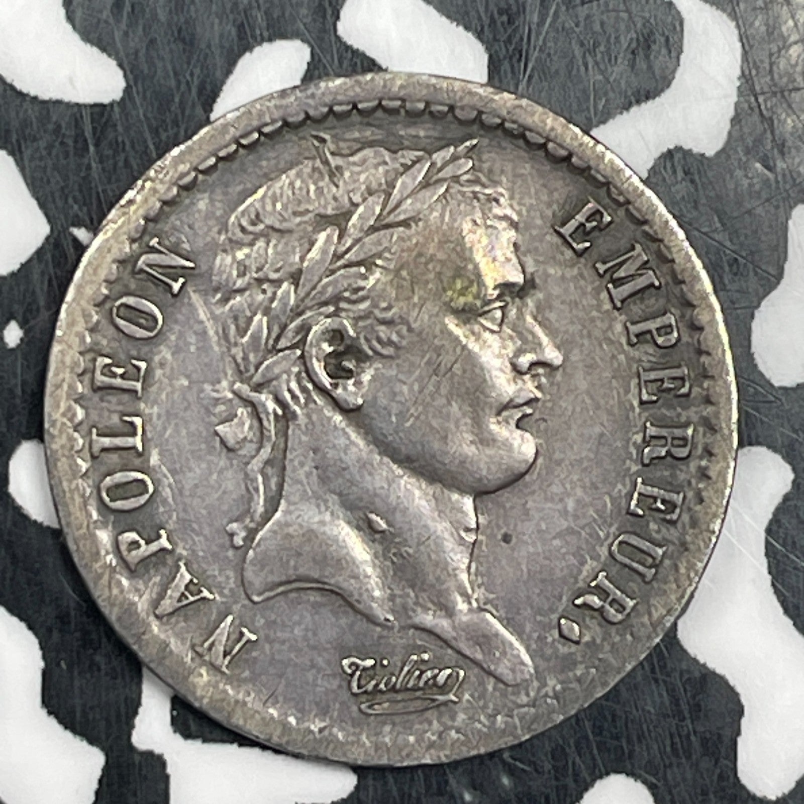 1811-A France Napoleon 1/2 Franc Lot#JM0686 Silver!