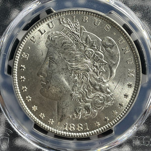 1881 U.S. $1 Morgan Dollar PCGS MS63 Lot#G563 Silver! Choice UNC!