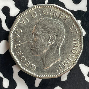 1947-Dot Canada 5 Cents Lot#T7746 Key Date!