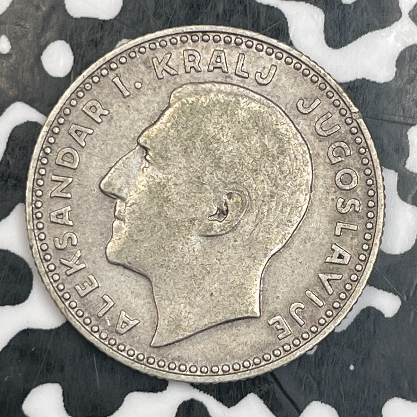 1931 Yugoslavia 10 Dinara Lot#N0189 Silver!