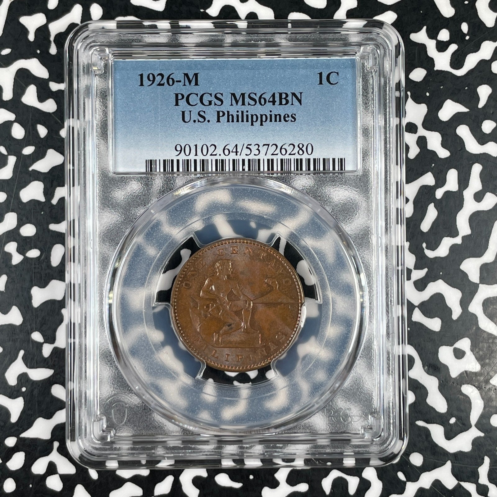 1926-M U.S. Philippines 1 Centavo PCGS MS64BN Lot#G3829 Choice UNC!
