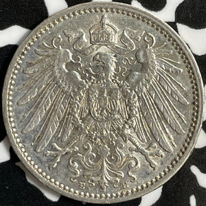 1910-E Germany 1 Mark Lot#D8795 Silver! Nice!