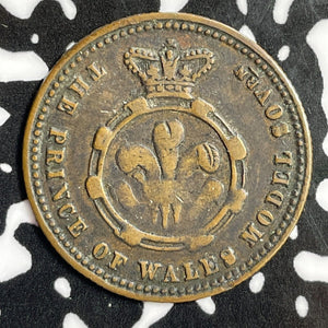 U/D G.B. Victoria Prince of Wales 1 Sovereign Gaming Token Lot#E1120 22MM