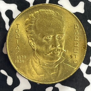 1939 Brazil 1000 Reis Lot#C0973 High Grade! Beautiful!