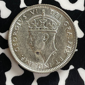 1941-C Newfoundland 10 Cents Lot#T7666 Silver! High Grade! Beautiful!