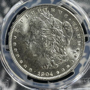 1904-O U.S. $1 Morgan Dollar PCGS MS63 Lot#G411 Silver! Choice UNC!