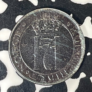 1919 Norway 1 Ore Lot#T5797 High Grade! Beautiful!