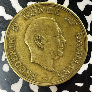 1949 Denmark 2 Kroner Lot#T4160 Key Date!