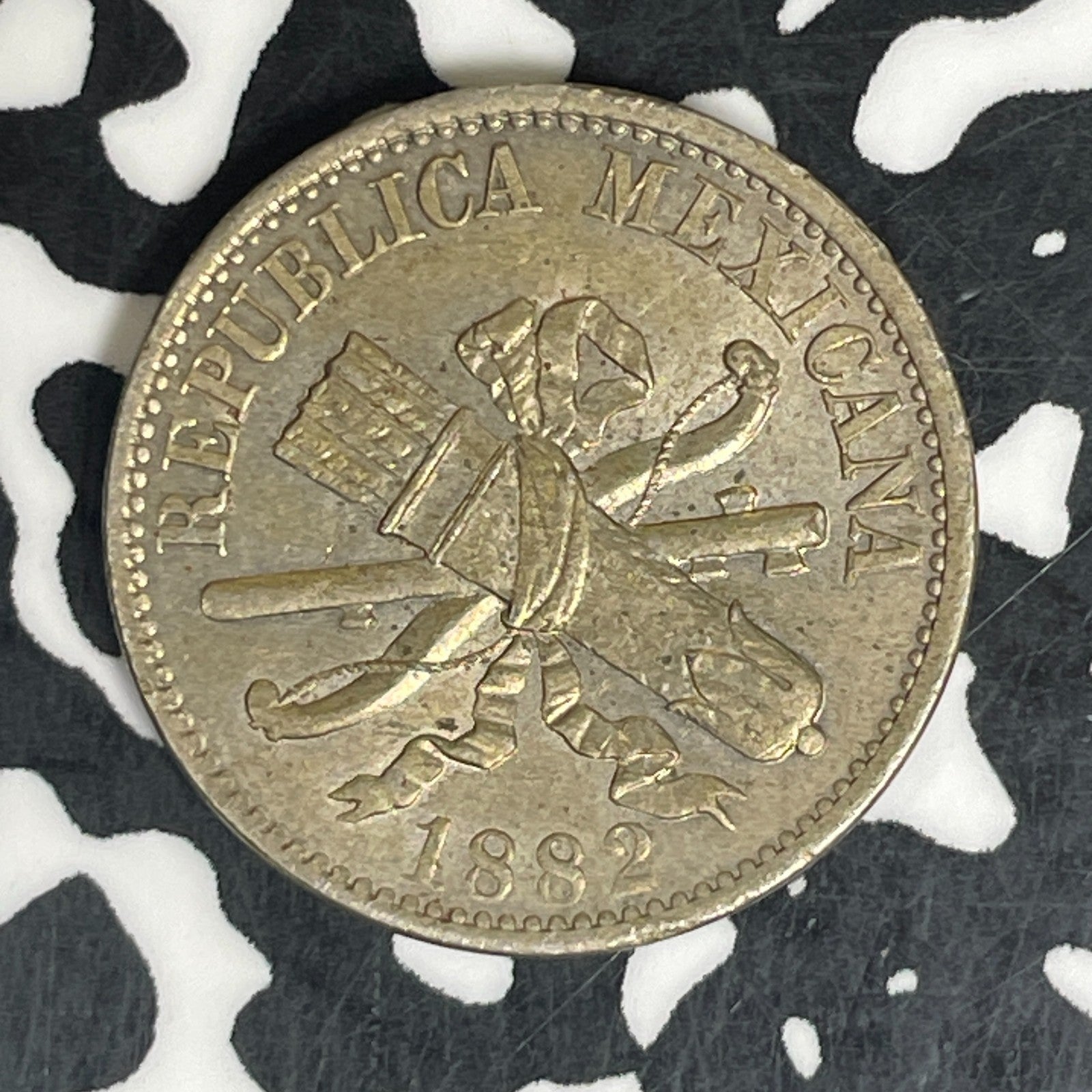 1882 Mexico 5 Centavos Lot#C6248 High Grade! Beautiful!