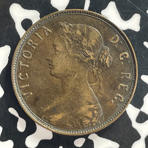 1880 Newfoundland Large Cent Lot#T7958 Nice! Round '0' Even