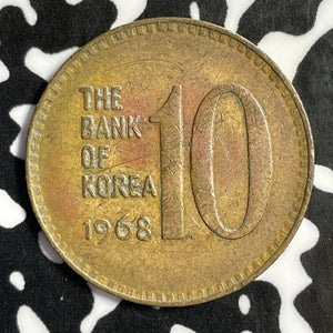 1968 South Korea 10 Won Lot#E2319