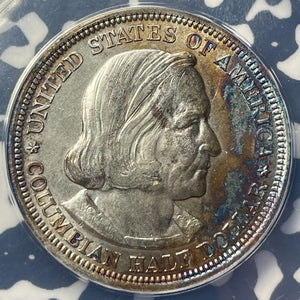 1893 U.S. Columbian Expo. Half Dollar ANACS Cleaned-AU58 Detail Lot#G6985 Silver