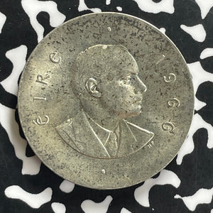 1966 Ireland 10 Shillings Lot#C0040 Silver! High Grade! Beautiful!
