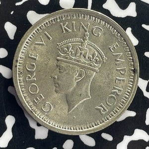 1945 India 1 Rupee Lot#T8646 Silver! High Grade! Beautiful!