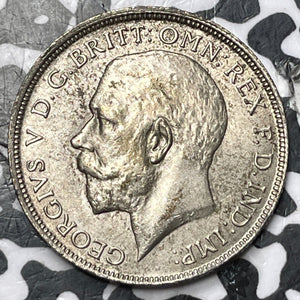 1920 Great Britain 1 Florin Lot#JM7131 Silver! High Grade! Beautiful!