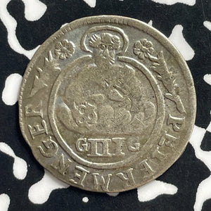 1705-GG Germany Trier 3 Petermenger Lot#JM0006 Silver! Nice!