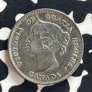 1900 Canada 5 Cents Lot#T7595 Silver! Nice!
