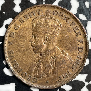 1922 Australia 1 Penny Lot#E5763 Old Cleaning