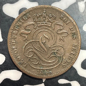 1845 Belgium 1 Centime Lot#T2480