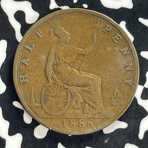 1886 Great Britain 1/2 Penny Lot#C1197