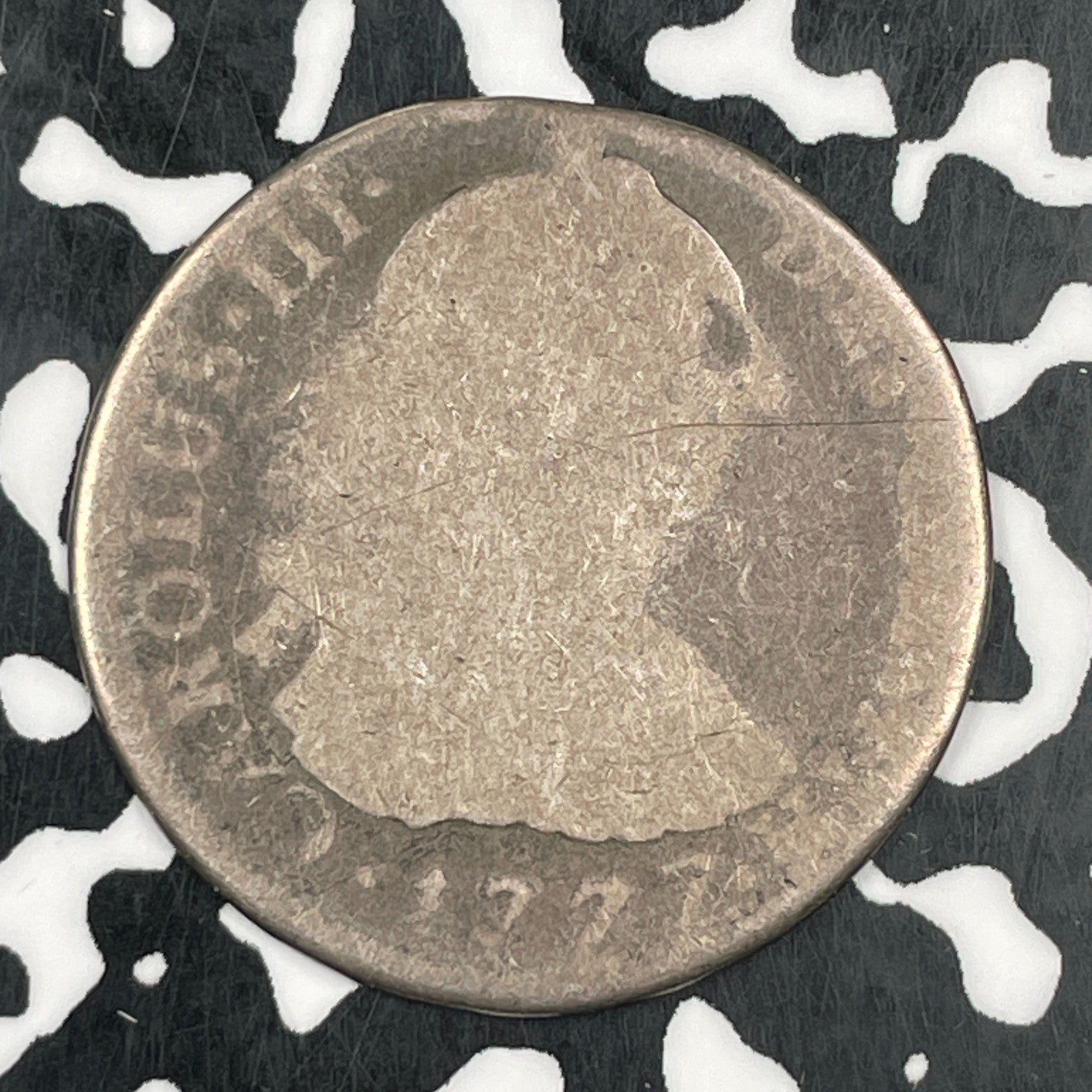 1777-Limae Peru 2 Reales Lot#F7401 Silver!
