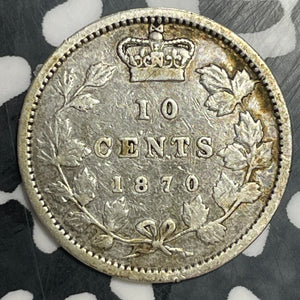 1870 Canada 10 Cents Lot#JM9117 Silver!