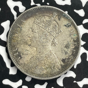 1879 India 1 Rupee Lot#C0181 Silver!