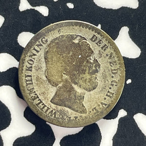 1856 Netherlands 10 Cents Lot#T8661 Silver!