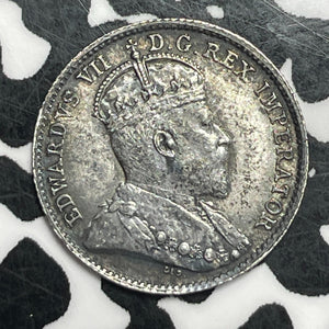 1910 Canada 5 Cents Lot#JM9506 Silver! High Grade! Beautiful! Pointed Leaves
