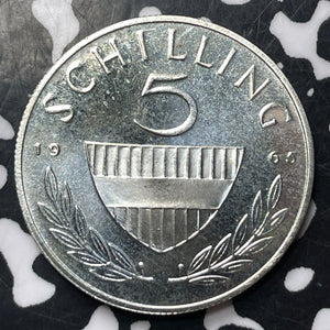 1965 Austria 5 Schilling Lot#E8904 Silver! Proof!